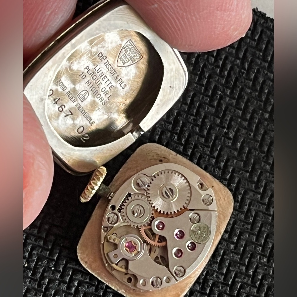 TISSOT STYLIST from 1960's Ladies gold plated mechanical ladies watch - Picture 12 of 13